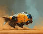 draw sci fi spaceship concept art or vehicle design