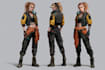 cyberpunk female character desing