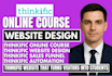 build thinkific online course website design, thinkific course sales funnel