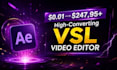 do youtube video editing, talking head and vsl video editing