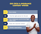write SEO tech and insurance blog posts and articles