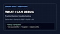 fix and debug spring boot java rest API and backend errors