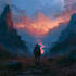 create fantasy albums cover  illustration