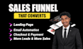 build a high converting sales funnel setup and sales page