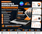 create animated canva presentation and modern slide design