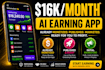 develop and market ai earning app for passive income