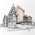 make architecture and city landscape for commercial using