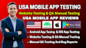 review US mobile app app testing qa testing website testing android app testing