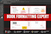 fix KDP or ingramspark book formatting errors make it print ready