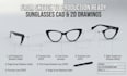 convert sunglasses sketches into 2d technical drawings and cad models