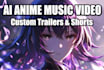 create ai anime manga video and short films