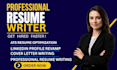 write an ats optimized resume, CV and linkedin profile