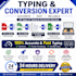 do data entry ms word excel CV resume and fast typing