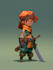 2d game character illustration