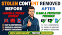 send dmca takedown notice to remove copyright infringing content