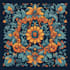 a repeated seamless geometric pattern design
