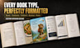 book formatting, print paperback formatting, interior layout manuscript to ebook