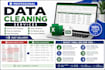 clean excel data, remove duplicates, and split columns