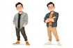 2d cartoon character design or illustration
