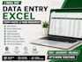 do accurate data entry excel copy paste and web research