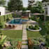 do landscape garden design, backyard, pool, patio
