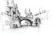 create architectural sketches for portfolios