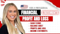 prepare profit and loss statement balance sheet and cash flow statement