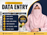 do accurate data entry, excel and typing, web research, copy pest