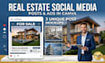 design real estate social media posts in canva