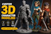 sculpt custom 3d printable characters, figurines, creatures and miniature models