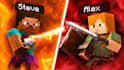 design cinematic and dramatic minecraft thumbnails
