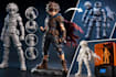 sculpt 3d model character models, action figures with joints for 3d printing