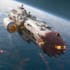design a sci fi spaceship and sci fi illustration