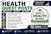provide health guest post backlinks