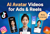 create ai spokesperson talking head avatar videos