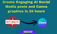 bulk create ai social media content and custom canva graphics