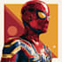 illustrate a superhero comic cover art