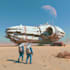 illustrate spaceships and sci fi vehicles