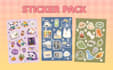 create kawaii sticker pack illustrations