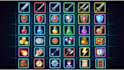 design pixel art UI, hud, icons and game interface