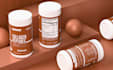 design premium supplement label and packaging with 3d bottle renders