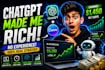 create youtube thumbnails for ai, tech and business