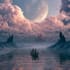 create a unique fantasy album cover illustration