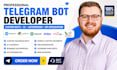 build a professional custom telegram bot with API and payment integration