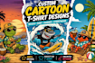 custom cartoon mascot illustrations tshirt design