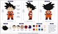 create plush toy turnaround reference sheet stuffed animal toy tech pack design
