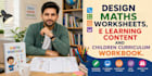 design math worksheets, elearning content and children curriculum workbook