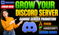 discord promotion, discord advertising, gaming server promotion, minecraft,fivem