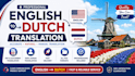 accurate english to dutch PDF translation by a professional