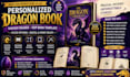 personalized dragon book fantasy reader kdp book template bleed options digital